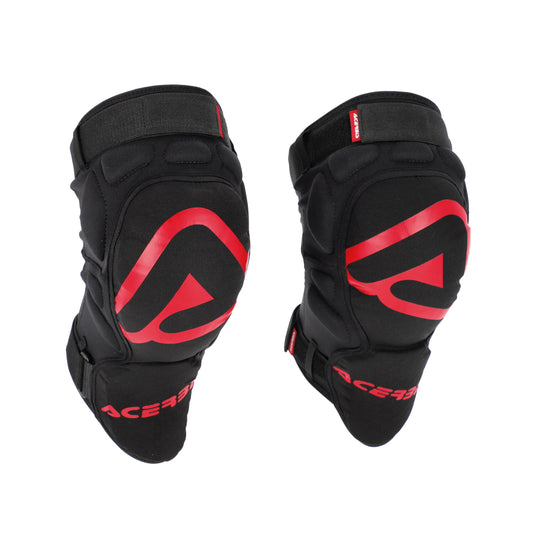 GINOCCHIERE SOFT NERO/ROSSO ACERBIS