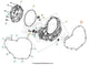 Guarnizione Coperchio Frizione Beta RR 350 390 430 480 4T (2025–2026) - RX 4T (2024-2026) OEM 049010030000