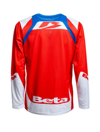 Maglia enduro Beta blu/rosso/bianco