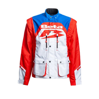 compare product Giacca Enduro GP Smanicabile Beta Rosso/Bianco/Blu