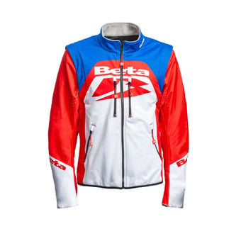 compare product Giacca enduro softshell Beta rosso/bianco/blu