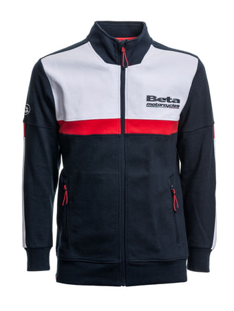compare product Felpa con zip paddock Team Replica Beta blu/rosso/bianco
