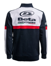 Felpa con zip paddock Team Replica Beta blu/rosso/bianco