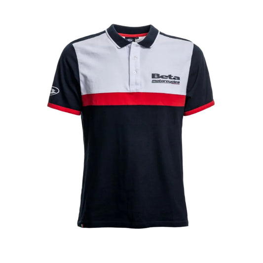 Polo Paddock Team Replica Beta blu/rosso/bianco