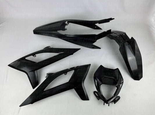 Original Black Plastic Kit Beta RR 50 2T Motard Standard (2021–2026) OEM
