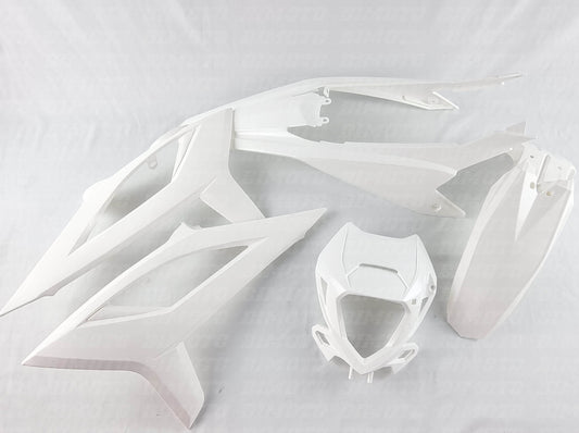 OEM White Original Plastics Kit Beta RR 50 2T Motard Sport / Track (2021–2026)
