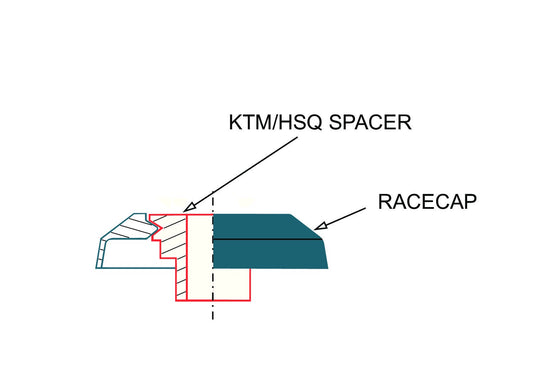 Kit Racecap FastDry Salvacuscinetti Ruota Posteriore Beta RR 2T/4T (2013–2026) Nero alta protezione