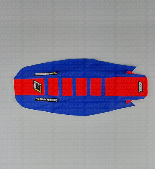 Copertina Sella Zebra Rosso/Blu Beta RR/RX 2T-4T (2020-2027) Xtrainer (2023-2027) Blackbird