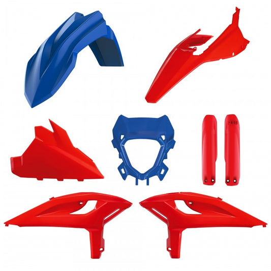 Kit Plastiche Completo Polisport Beta RR 2T 4T (2025-2026) Rosso/Blu