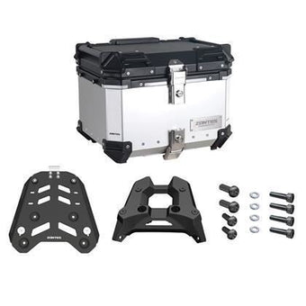 compare product Bauletto 45 Litri Grigio Zontes ZT 368 G (2025) con Piastra e Portapacchi OEM P0000000000046