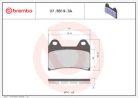 Front Brake Pads Zontes ZT 368 D / E / G (2025) - ZT 703 F (2025) OEM 1100101-261000