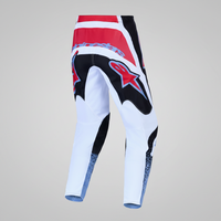 Pantaloni Cross Alpinestars Fluid Drag Nero/Bianco/Azzurro/Rosso Fluo