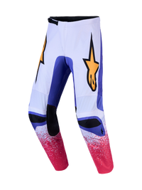 Pantaloni Cross Alpinestars Fluid Drag Lilla/Giallo/Bianco