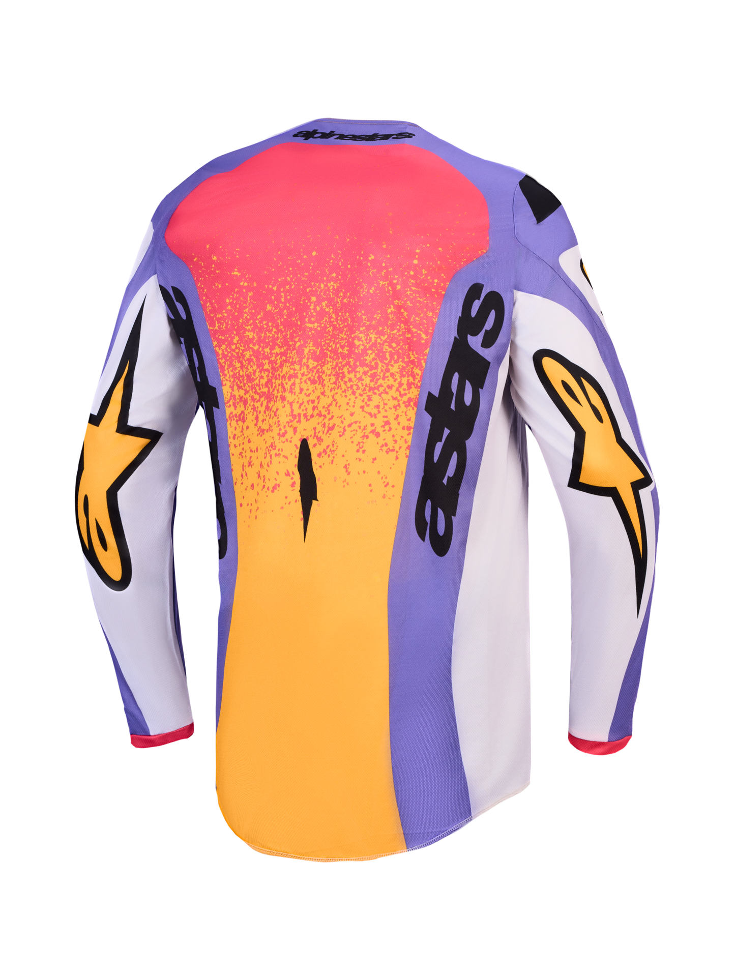 Maglia Cross Alpinestars Fluid Drag Lilla/Giallo/Bianco