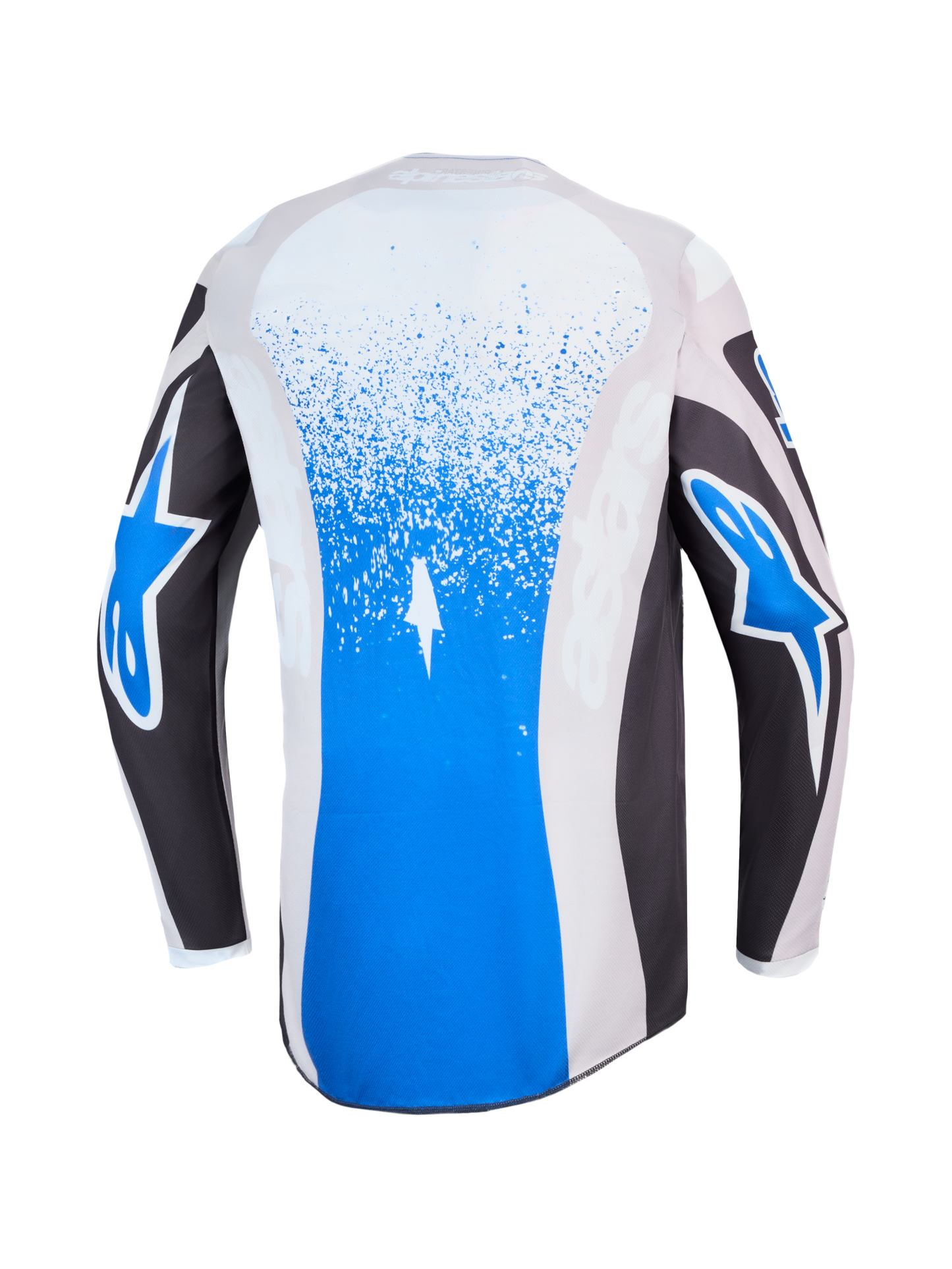 Maglia Cross Alpinestars Fluid Drag Grigio/Azzurro/Bianco
