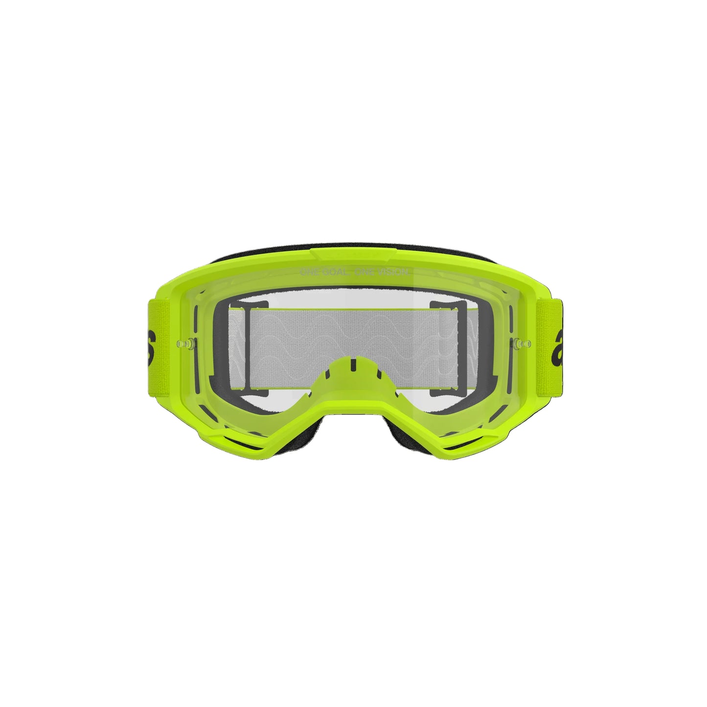 Maschera Alpinestars Vision 3 Wrmk Giallo Lente Trasparente