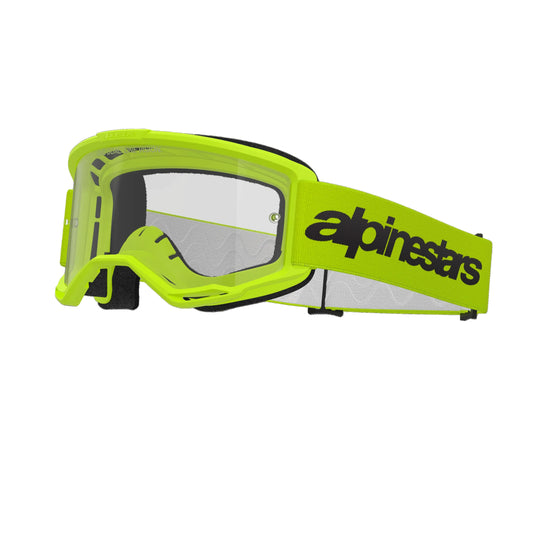Maschera Alpinestars Vision 3 Wrmk Giallo Lente Trasparente