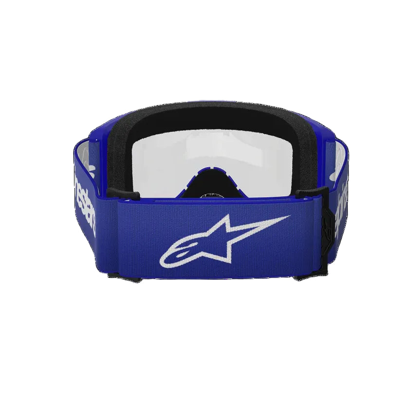 Maschera Alpinestars Vision 3 Wrmk Blu Lente Trasparente
