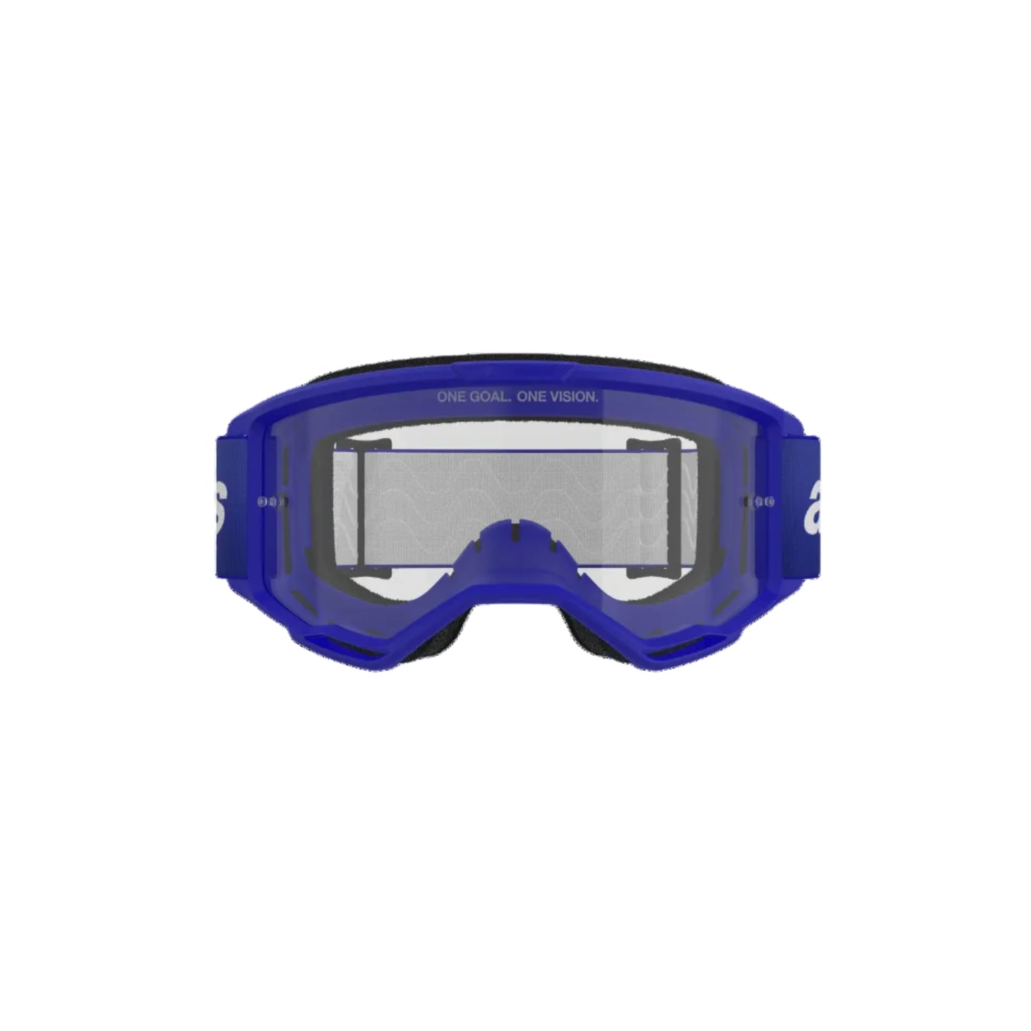 Maschera Alpinestars Vision 3 Wrmk Blu Lente Trasparente