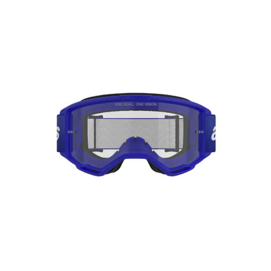 Maschera Alpinestars Vision 3 Wrmk Blu Lente Trasparente