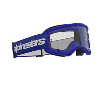 Maschera Alpinestars Vision 3 Wrmk Blu Lente Trasparente