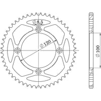Corona passo 428 Z56 Supersprox Beta RR 125 4T AC/LC - RR 50 2T (2005-2026)