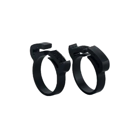COPPIA FASCETTE A SCATTO IN NYLON PER FORCELLE DA 45 MM A 50 MM