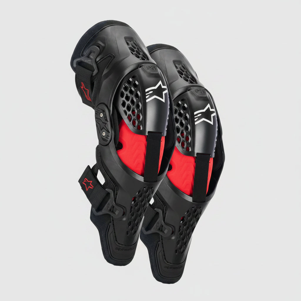 Ginocchiere Alpinestars SX-1 Plasma Nero/Rosso
