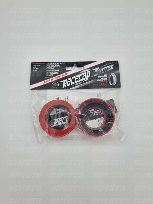Kit Racecap System salvacuscinetti per ruota anteriore Beta rosso