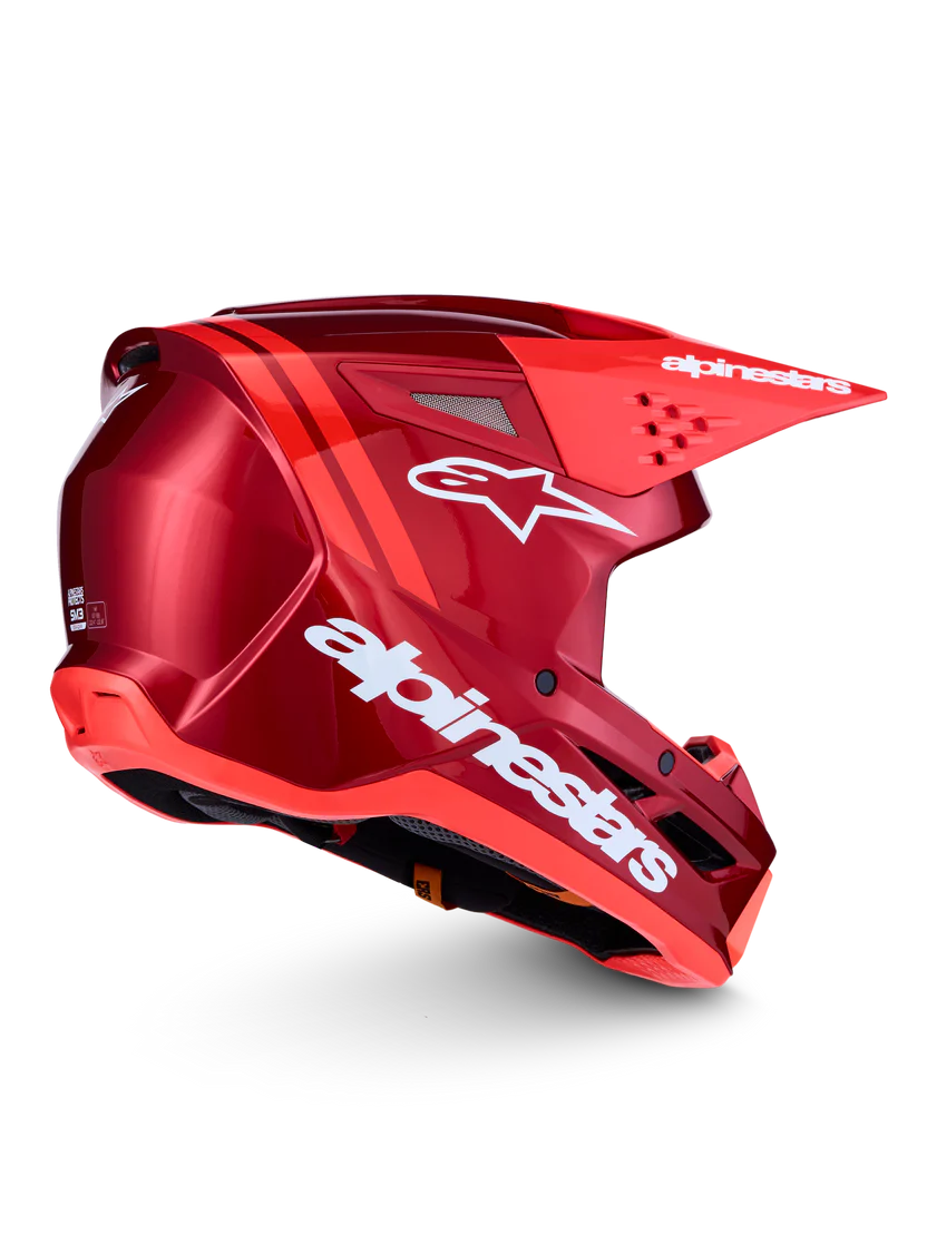Casco Cross Alpinestars S-M3 Radium Rosso