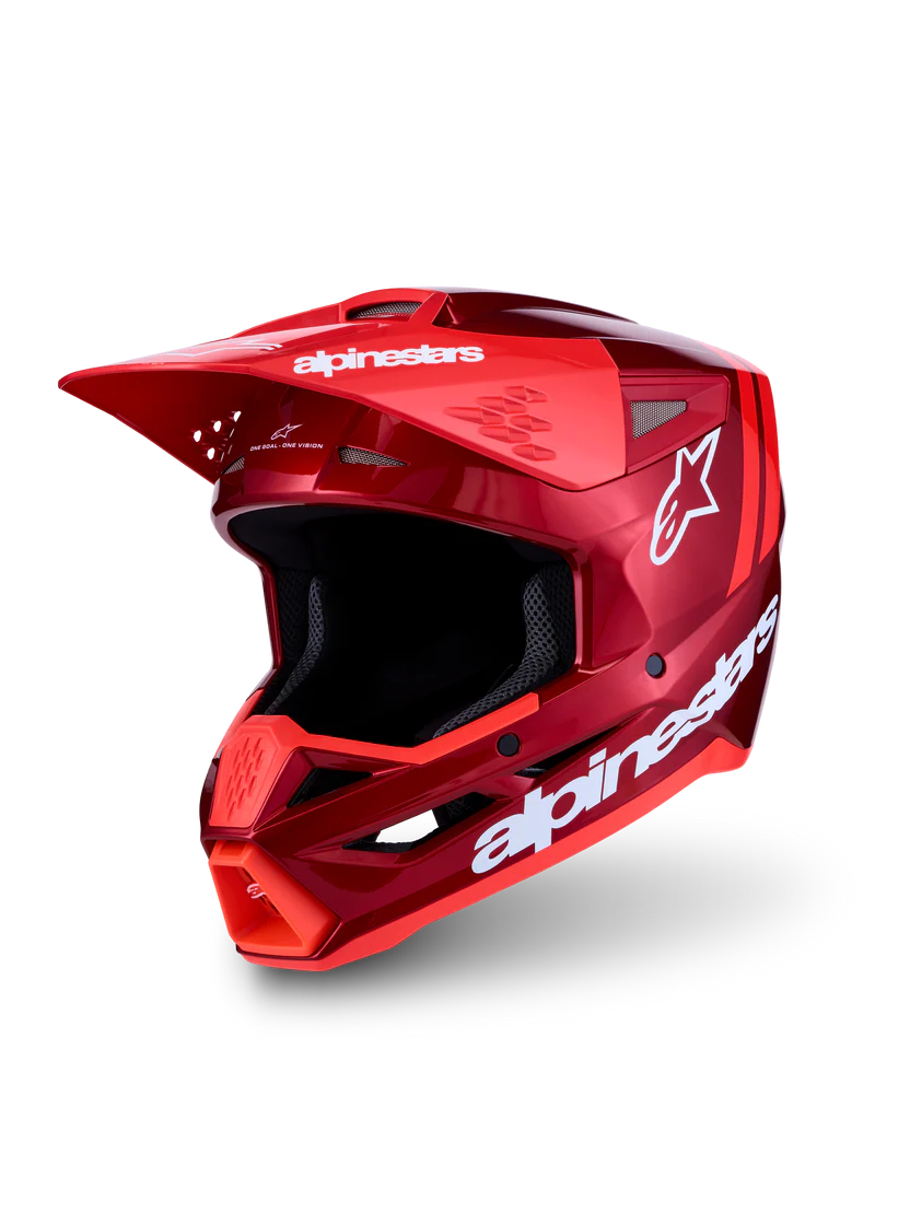 Casco Cross Alpinestars S-M3 Radium Rosso