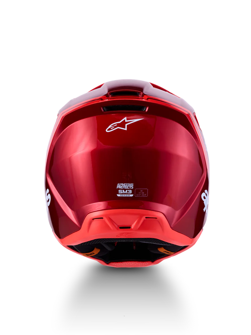 Casco Cross Alpinestars S-M3 Radium Rosso