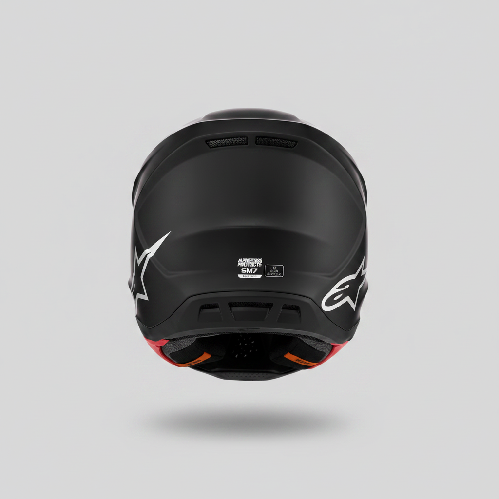 Casco Cross Alpinestars S-M7 Nero Opaco