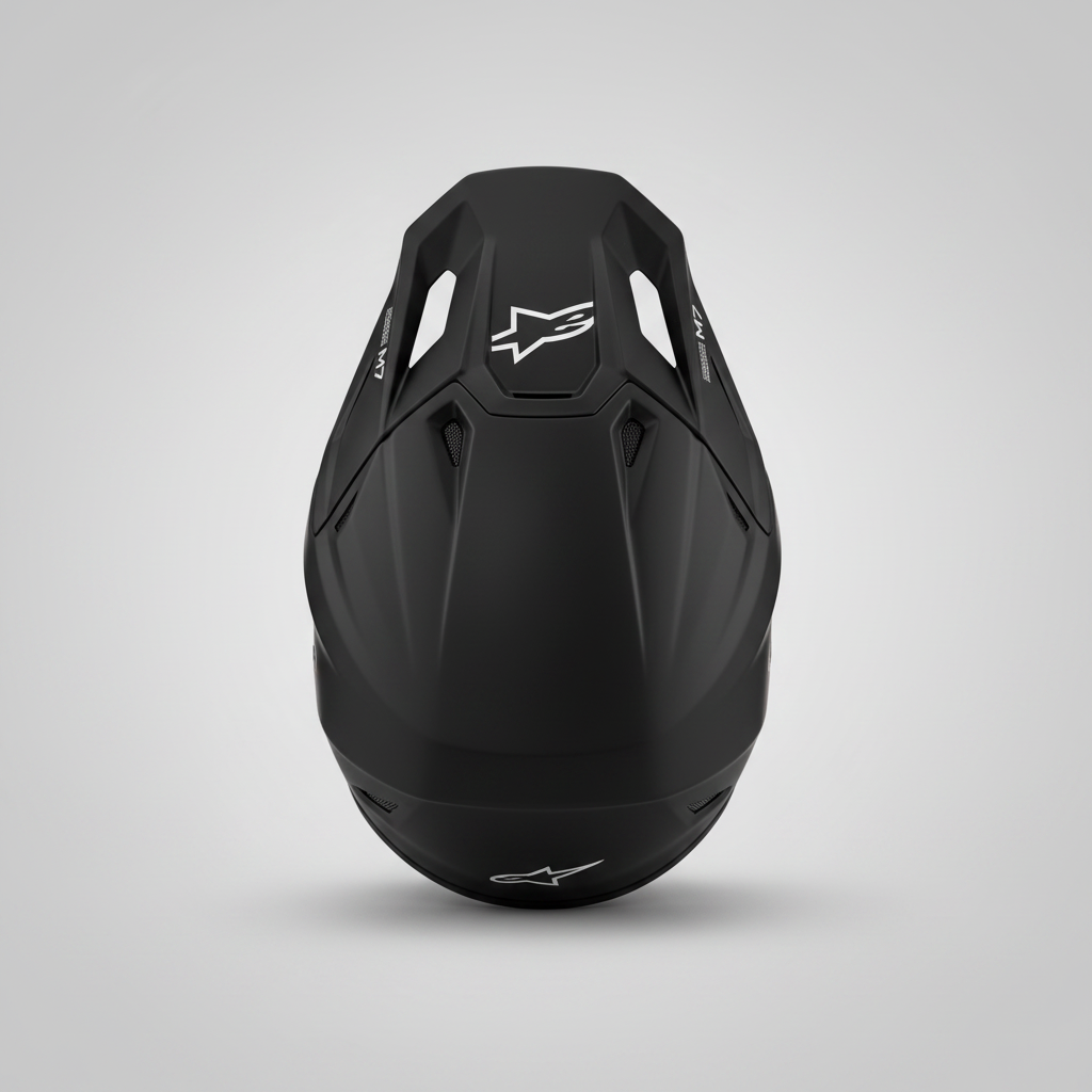Casco Cross Alpinestars S-M7 Nero Opaco