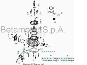 compare product Anello OR 22.27.2,5 Vyton Beta RR 125/200 2T (2018-2027)