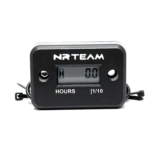 Black Universal Wired Hour Meter Nrteam