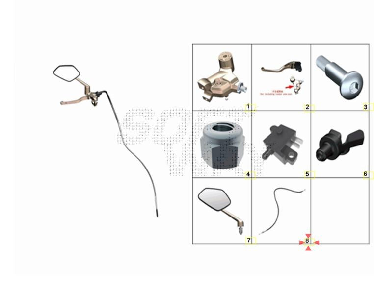 Cavo frizione Zontes ZT 125 U (2020-2024) OEM 1151200-025000