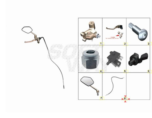 Clutch Cable Zontes ZT 125 U (2020-2024) OEM 1151200-025000