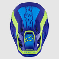 Casco Cross Alpinestars S-M7 Deed Blu / Giallo Fluo