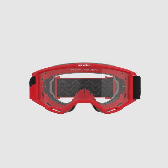 Maschera Alpinestars Vision OTG Rosso per Occhiali da Vista – Lente Trasparente