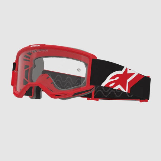 Maschera Alpinestars Vision OTG Rosso per Occhiali da Vista – Lente Trasparente