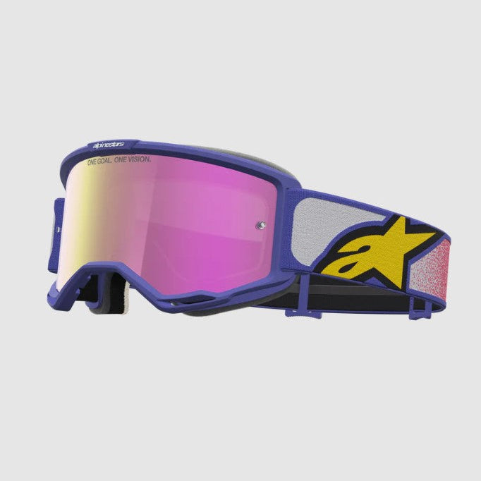 Maschera Alpinestars Vision 5 Drag – Lente Specchiata Rosa