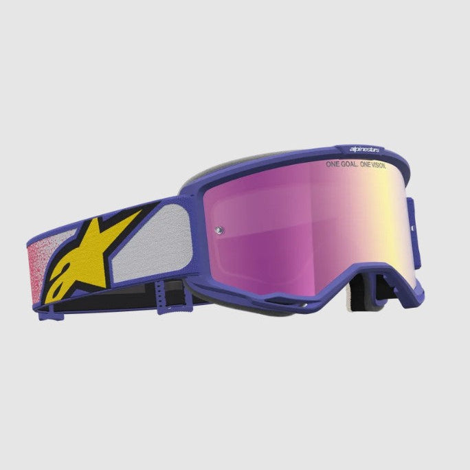 Maschera Alpinestars Vision 5 Drag – Lente Specchiata Rosa