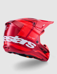 Casco Cross Alpinestars S-M7 Core Red Glossy