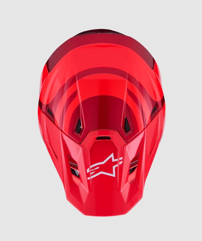 Casco Cross Alpinestars S-M7 Core Red Glossy
