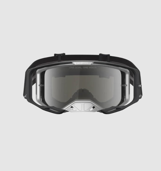 Maschera Alpinestars Vision 8 Amber Nero/Argento – Lente Specchiata Argento