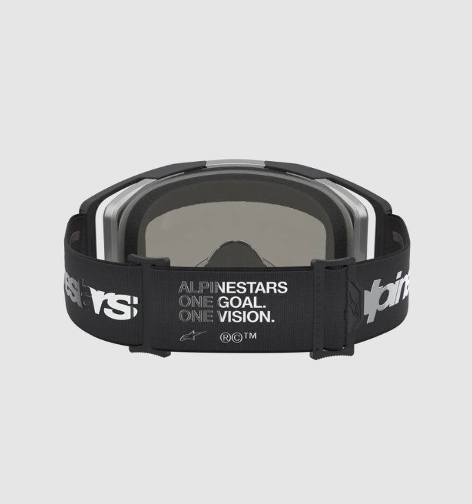 Maschera Alpinestars Vision 8 Amber Nero/Argento – Lente Specchiata Argento