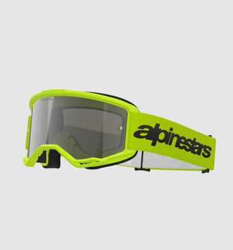 compare product Maschera Alpinestars Vision 3 Wordmark Giallo Lente Specchiata Argento