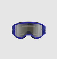 Maschera Alpinestars Vision 3 Wordmark Blu Lente Specchiata Argento