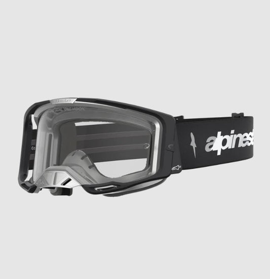 Maschera Alpinestars Vision 8 Amber Nero/Argento – Lente Trasparente